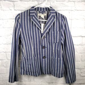 URBAN OUTFITTERS 0815LovesPeace Denim Blazer Stripes Size Small